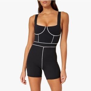 WeWoreWhat corset romper active small
